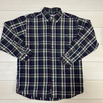 LACOSTE 체크 무늬 긴팔 셔츠 사이즈 3