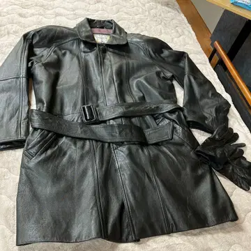 Ocean King 램 가죽 자켓 L 덤 가죽 장갑