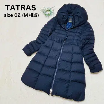 새상품급 TATRAS 울 다운 코트 M 상당 A라인 별주 모델