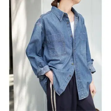 새상품 Spick and Span 스픽 앤 스팬 라이트 온스 데님 셔츠