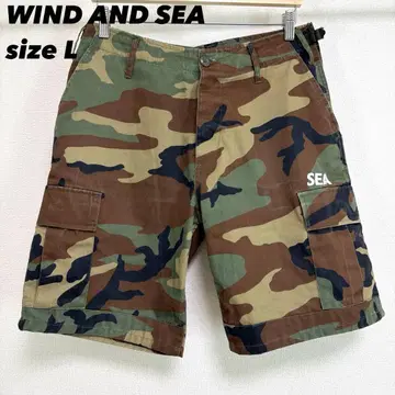 [레어 구하기 어려움] 윈드앤씨 카고 숏팬츠 카모플라주 패턴