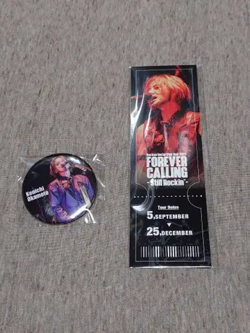 Rockon Social Club 오카모토 켄이치 캔뱃지 티켓풍 카드