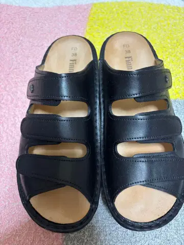 독일제 Finn Comfort 샌들 블랙 38
