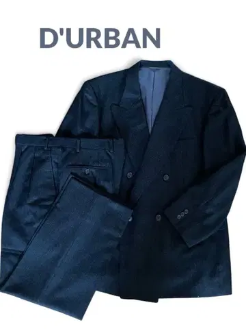 D'URBAN 다크 그레이 더블 브레스트 수트 셋업 상하의