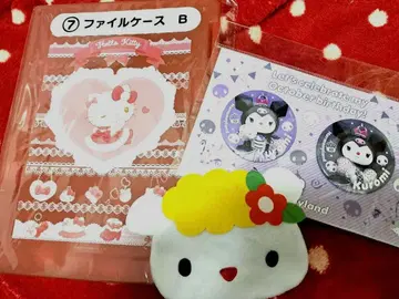 헬로키티 제일복권 파일 케이스 B 쿠로미 한정판 캔배치 피피
