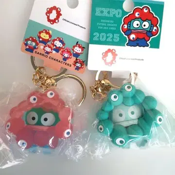 산리오 미야쿠미야쿠 클리어 최애 컬러 키링 한교동 만박