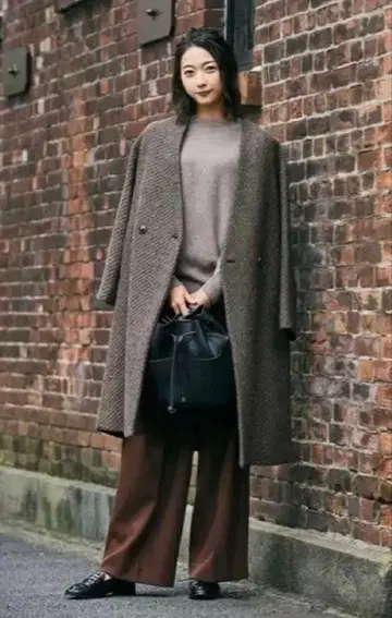 PLST 플라스테/울 블렌드 카르제 칼라리스 코트