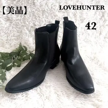 [ 미사용급 ] 러브 헌터 사이드 고어 부츠 42 블랙