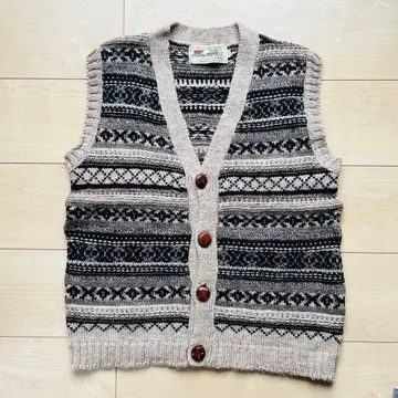 [ HIGHLAND CLUB ] 울 니트 베스트 M 사이즈