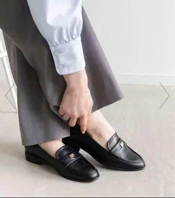 RANDA 란다 모노그램 코인 로퍼 신발 블랙 검정 새상품급