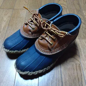 빈티지 LLBean 부츠 비부츠 네이비/브라운 US 6