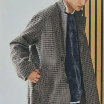 THE SHOP TK 울 혼방 래글런 체스터 코트 지속가능성 소재 사용