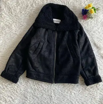 PERVERZE 무스탕 자켓 BLACK