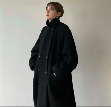 CLANE 롱 코트 블랙