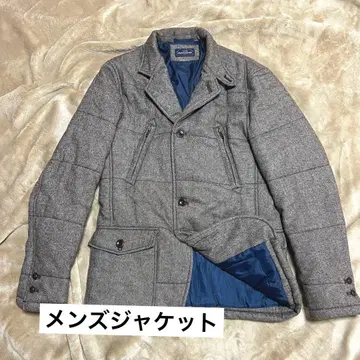 아우터 그레이 자켓 코트 퀼팅풍 멀티 포켓 남성용 방한