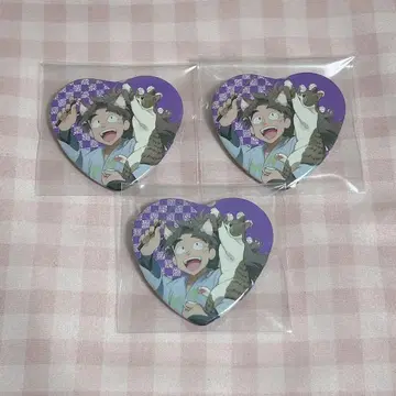 닌타마 란타로 난자타운 하트 캔뱃지 타케야 하치자에몬