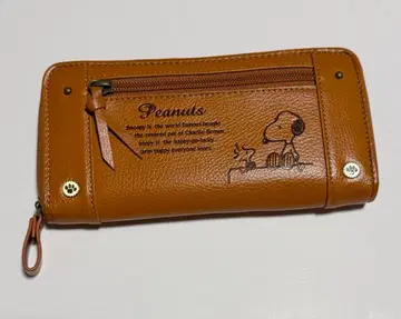 [ 새상품급 ] Peanuts 스누피 장지갑 브라운