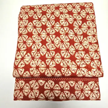 아카네 염색 세잎클로버 시보리 나고야 오비 쿠사시도