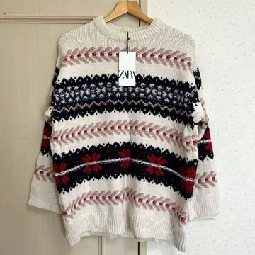 [ 새상품 ] ZARA 노르딕 스웨터 페어아일 패턴 2