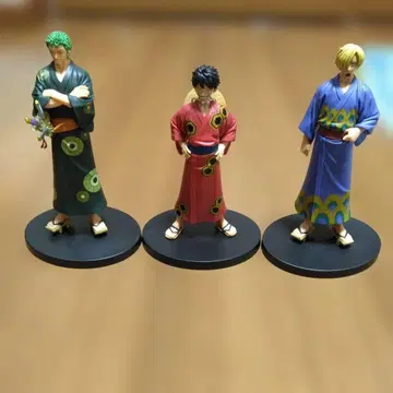 원피스 피규어 루피 조로 상디 세트