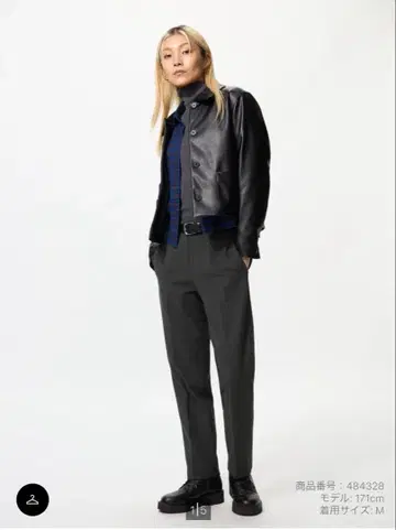 UNIQLO 웜 스마트 팬츠 다크 그레이 S