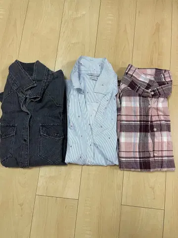 GAP L UNIQLO XL H&M 44 여성용 셔츠 3종