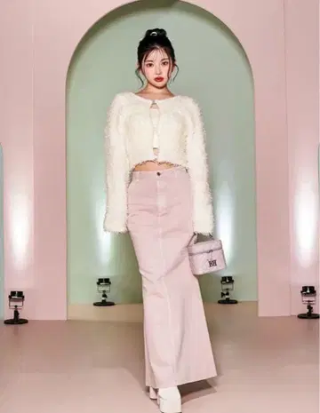 Darich 컬러 데님 롱 스커트