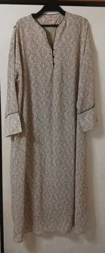 Bab 사이즈 38 기하학 패턴 롱 원피스