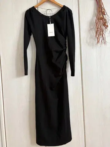 [ 택 포함 새상품 ] SENEE 2웨이 리본 개더 원피스