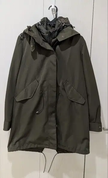 올리브 그린 모즈 코트 사이즈 9