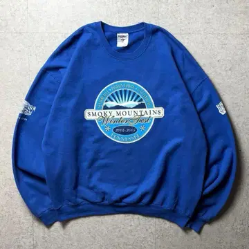 JERZEES 00s 윈터 이벤트 관광지 파랑 블루 XL