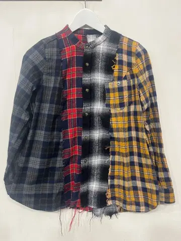 KEMURI 리메이크 셔츠 클레이지 셔츠 플란넬 체크