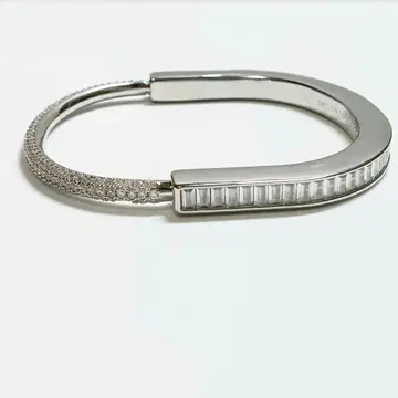 하자품 락 팔찌 풀스톤 에메랄드 컷