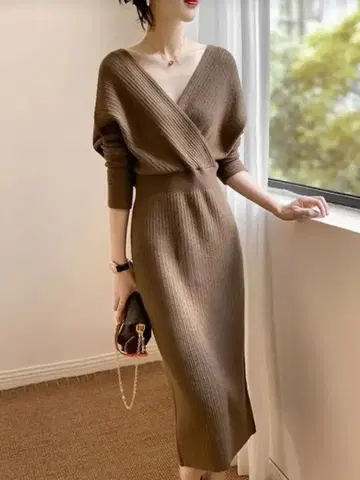 니트 원피스 M 사이즈