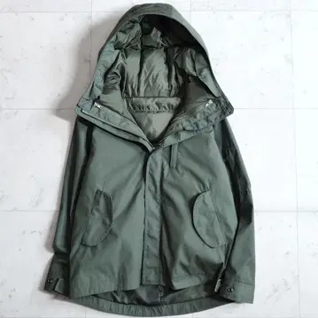 컨디션 최상 어반 리서치 도어스 다운 라이너 포함 후드 자켓 그린 계열