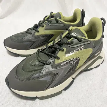 [ 미사용 ] LACOSTE 라코스테 남성용 스니커즈 카키 통굽 26cm