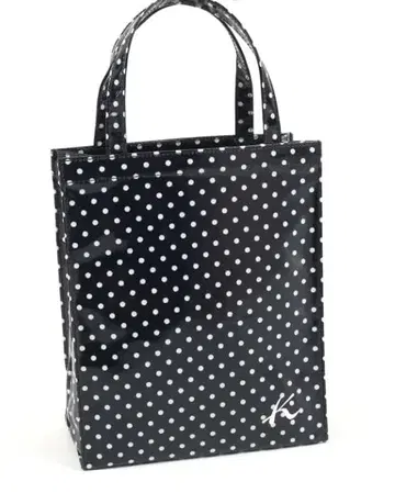 키타무라 쇼핑백 네이비 도트