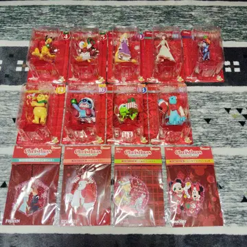 디즈니 크리스마스 오너먼트 복권 피규어 9개 참 4개