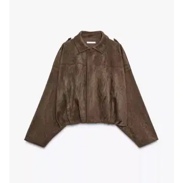 ZARA 스웨이드 느낌 봄버 자켓 브라운