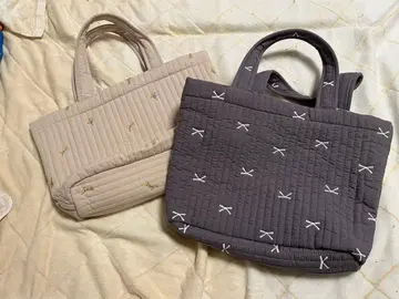 니시마츠야 누비백 토트백