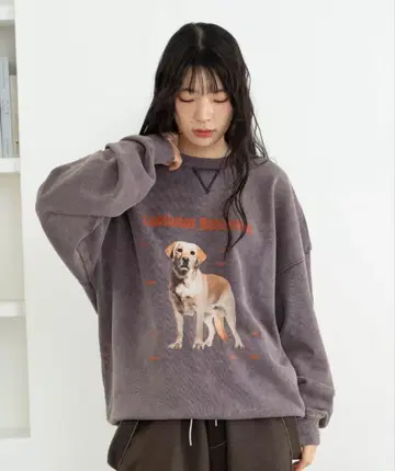 새상품급 eLur 도그 맨투맨