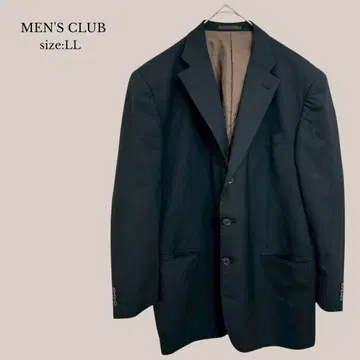 MEN'S CLUB 정장 자켓 스트라이프 빅 사이즈 블랙