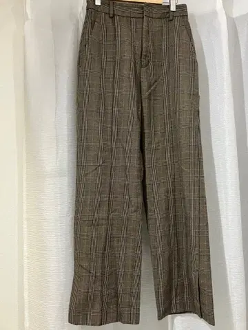 체크 무늬 슬랙스 사이즈 36