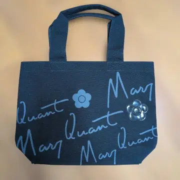 Mary Quant 로고 토트백 블랙