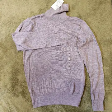 [ 미사용 새상품 ] MUJI 남성용 터틀넥 스웨터 XS 그레이