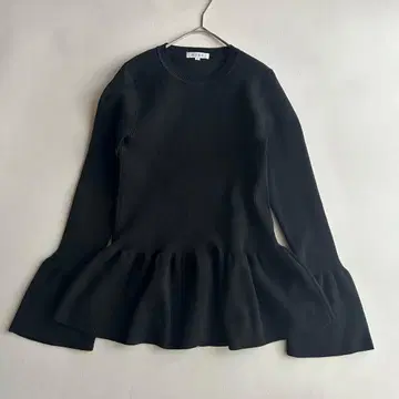 PLST 플라스테 페플럼 니트 M 사이즈 블랙