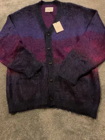 슈타인 그라데이션 모헤어 가디건 오버 사이즈 23aw