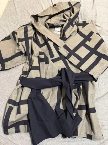 SOU-SOU 기하학 패턴 진베이 겉옷