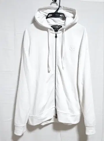 하이드로겐 오버 사이즈 풀 집업 후드티 화이트 터키산