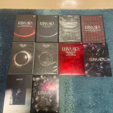 LUNA SEA DVD 8장 세트, CD 2장 세트